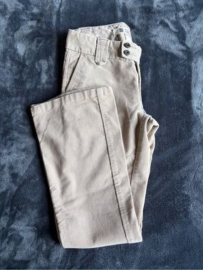 GAP Women's Boot Cut Corduroy Pants in Light Beige